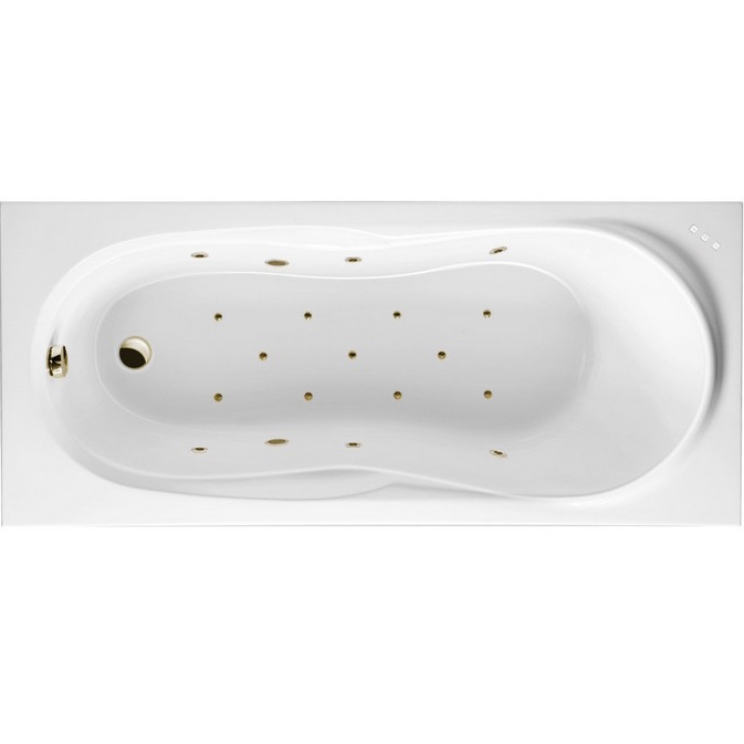 Ванна гидромассажная Excellent Sekwana "RELAX" WAEX.SEK17.RELAX.BR 170x75 (бронза, белый), каркас, слив-перелив